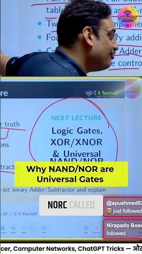 Unlock ALL Logic Gates with Just NAND or NOR! #shorts