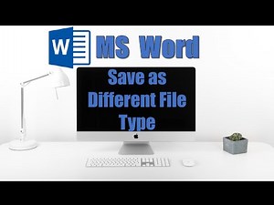 Saving as a different File type