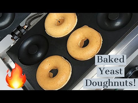 BAKED YEAST DOUGHNUTS /NO FRYING /NO KNEADING !!