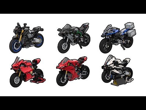 LEGO Technic Licensed Motorcycles! Let's build all 6 models! [COMPILATION #10]