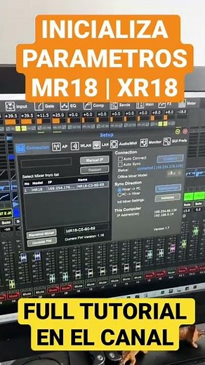 BOOT WITH A CLEAN SESSION!!! Initialize your XR18 / MR18 console - factory reset