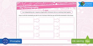 Grade 5 Term 3 Physical Education Gymnastics: Movement - My Choreography Activity Sheet