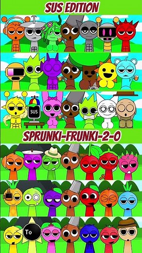 Incredibox Sprunki SUS EDITION vs sprunki frunki 2 0 #sprunkisong #sprunkipyramixed