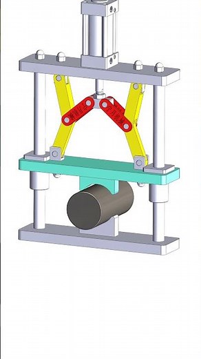 How a clamp Works - Mechanical Animation #mechanism #machine #automobile #3dprinting #simulation