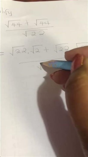 Simplify square roots