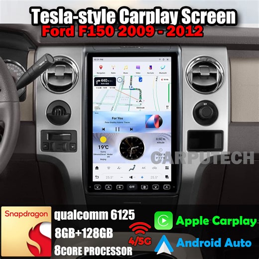 For Ford F150 2009-2012 Car Radio Stereo Carplay Upgrade Tesla Style Screen 14.4" Qualcomm Android A - Ford Truck Enthusiasts Forums