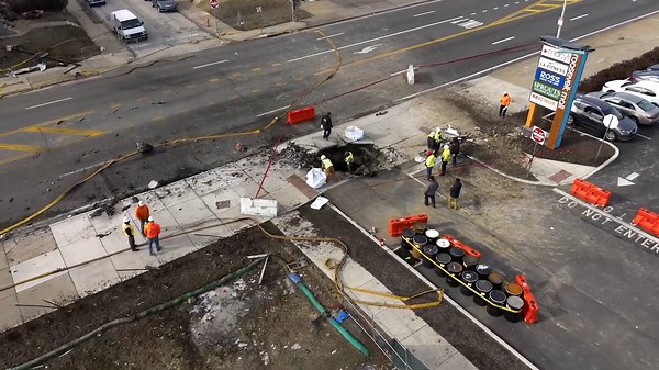 Drone footage reveals NTSB search efforts at Philadelphia jet crash site