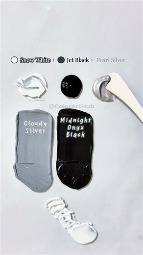 🎨 Mix These 3 Colors for Perfect Gray #painting #colormixing #tutorial