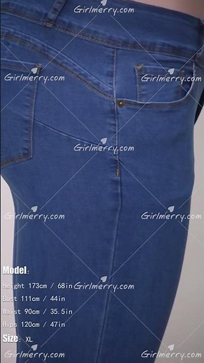 Girlmerry plus size Solid casual jeans Wholesale 055056