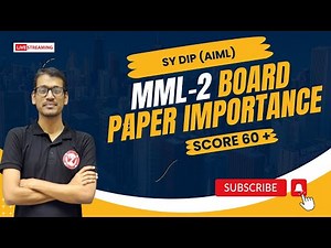MML - 2 | SY diploma AIML | Board Paper Solution & VIMP for Board Exam | Nilesh sir