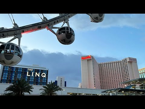 The LINQ Hotel & Casino Deluxe Queen Suite in Las Vegas Strip with High Roller View Room Tour Review