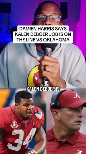 Grant Reacts on Instagram: "DAMIEN HARRIS SAYS KALEN DEBOER JOB IS ON THE LINE VS OKLAHOMA #alabamafootball #collegefootball"