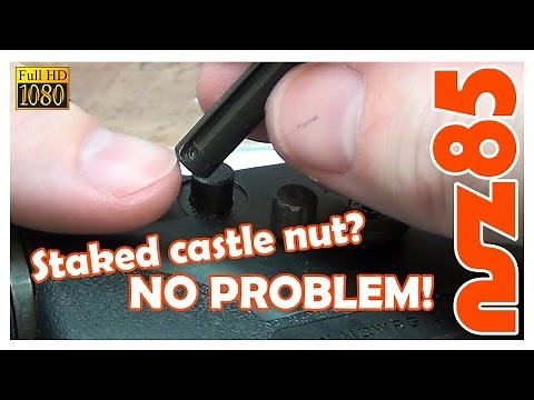 AR-15 - Staked Castle Nut? Takedown Pin Removal - Easy Trick