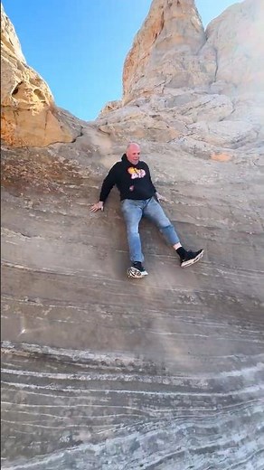 Having fun while exploring at White Pocket