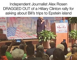 Grant Godwin on Instagram: "Props to this guy! He’s asking Hillary the questions that we all want to know. Remember, not a single person from the client list has been arrested. Makes you wonder! @ifightforkids"