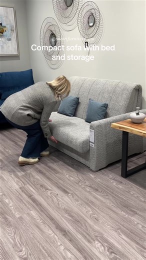 Space-Saving Sofa Bed with Storage for Small Spaces