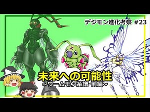 【ゆっくり解説】 ワームモン進化系譜 ~未来への可能性~ デジモン進化考察#23