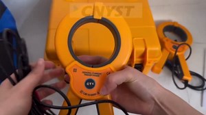 Double Clamp Ground Resistance Tester Earth Resistance Tester with Two Three Four-wire Method of Grounding Resistance Range 0.00Ω~300kΩ AC Leakage Current 0.0mA-600A Data Upload Storage Function