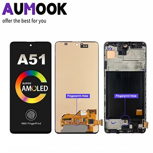 [Hot Item] Super Amoled A51 Display with Fingerprint, Mobile Phone LCD for Samsung Galaxy A51 A515f LCD Display Touch Screen Digitizer Replacement