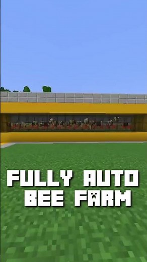 Fully Automatic Bee Farm In Minecraft