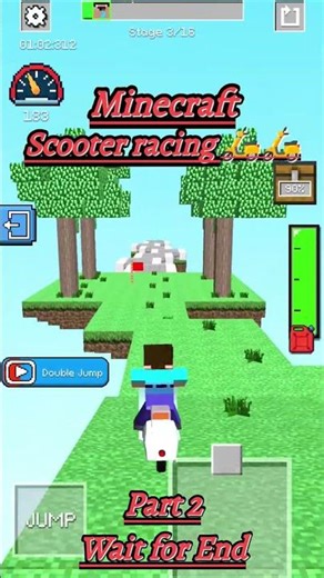 Minecraft scooter racing 🛵🛵#viral #gaming #minecraft