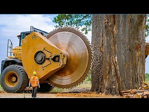 Jaw-Dropping Fastest Big Chainsaw Cutting Tree Machines | Monster Stump Removal Excavator #3