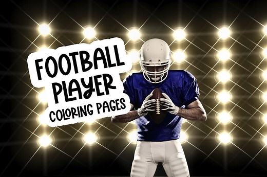 14 football player coloring pages: Free sports printables, at PrintColorFun.com