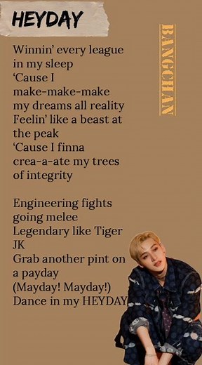 3RACHA Heyday Bangchan rap