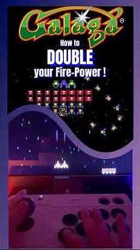 DOUBLE your Fire-Power in Galaga! #arcade #retrogaming