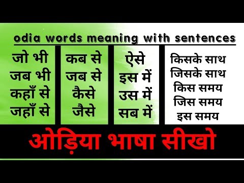odia words meaning with sentences || hindi to odia || odisha bhasa || odia language ||
