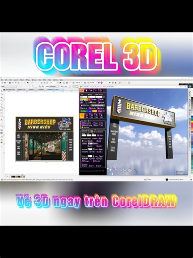 Tool corel 3d, vẽ 3D ngay trên Corel by toolhayvn #Corel #toolcorel #Corel3D #cdr #ecut