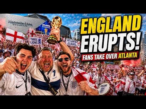 England Fans Take Over Atlanta After Dramatic World Cup Win!