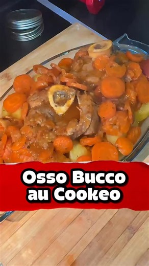 🥘 Osso-buco de veau au Cookeo Un bon petit plat mijoté, simple, réconfortant et ultra fondant 😋 Parfait pour régaler toute la famille sans prise de tête ! 🧾 Ingrédients : • 1 oignon • 2 morceaux d’osso-buco de veau • 4 belles carottes • 600 g de pommes de terre • 1 càs de concentré de tomate • 300 ml d’eau 1 càs de fond de veau • Herbes de Provence Un plat qui sent bon la cuisine maison ❤️ #moulinex #cookeo #cookeoinfinity #dorianeetsesrobots #cuisinefacile | Doriane et ses robots