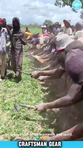 POWERFUL African Farming Method Shows How To Till Soil FAST With Community Teamwork 💪 🚜