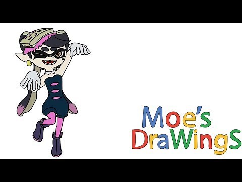 Squid Sisters Callie Splatoon How to draw and coloring fun new Hd video for kids