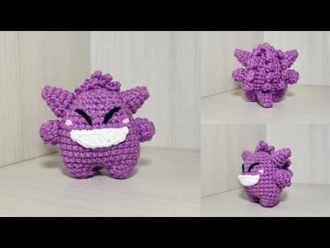 Crochet Gengar Tutorial | Pokemon Amigurumi | Boneka Rajut