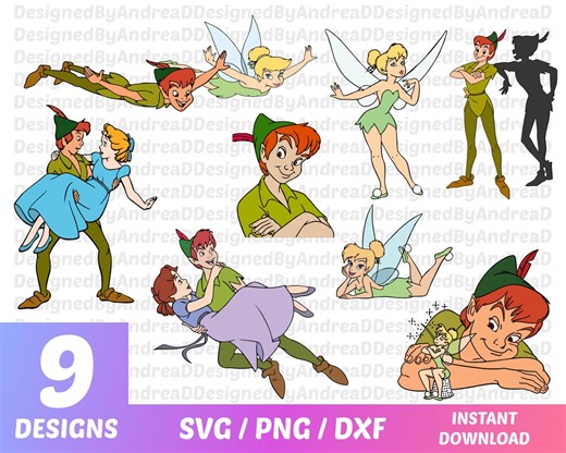 Peter Pan Svg Png Bundle, Sublimation Designs, DIGITAL DOWNLOAD - Etsy