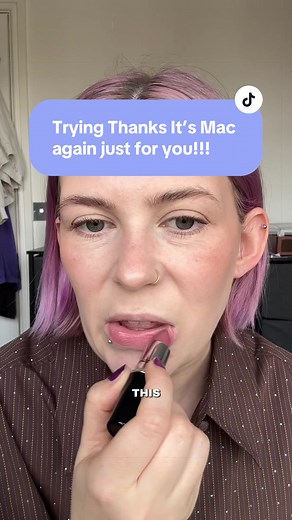 Testing MAC's Thanks It's MAC Lipstick