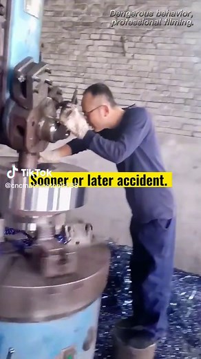 Sooner or later accident.#machines #processo #tools