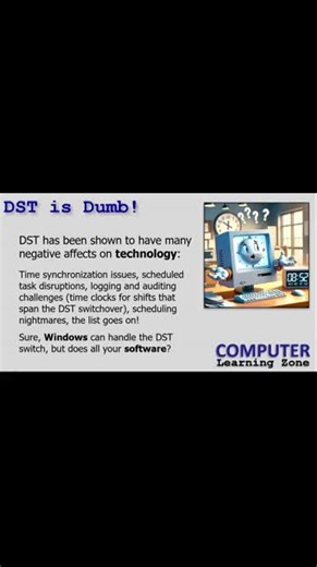 Switching to UTC time in spreadsheets and databases solves time-tracking issues caused by daylight saving changes. Richard shares practical tips for tech and Access users. #MSAccess #Excel https://599cd.com/DSTisDumb2026Mar