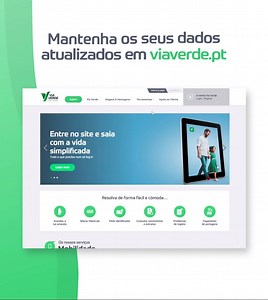 Sabia que pode fazer a a atualização da morada, telefone e outros contactos diretamente no site da Via Verde? Faça login, aceda à área reservada e atualize os dados. Rápido, simples e à sua conveniência! ✅ http://bit.ly/Via_Verde_Anda_Consigo | Via Verde