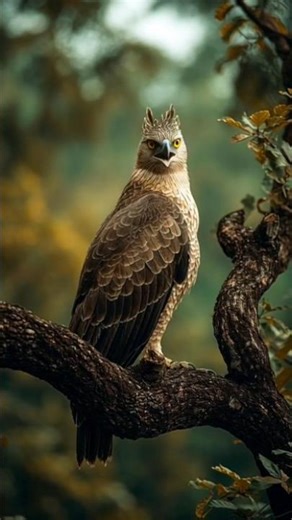 🦅 Forest King in Focus | Crested Hawk-Eagle Cinematic Wildlife Shot 🌿📸#wildlife #nature #photography