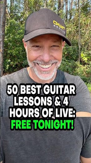 50 Best Guitar Lessons and 4 Hours of Live—Free. Starting Tonight!