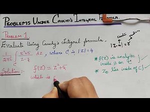 Problem 1 | cauchy integral formula | complex integration | complex Analysis