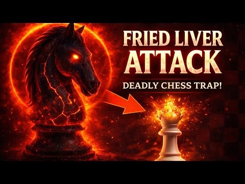 99% of Players Fall for This Fried Liver Trap | The DEADLIEST Chess Trap. Chess Opening game, tricks
