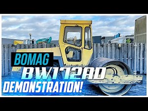 Bomag roller BW172AD demonstration