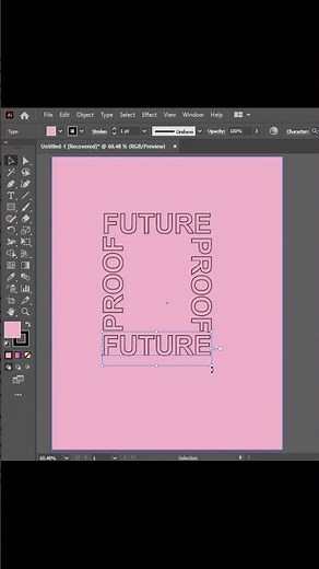 Typography Poster Design - Adobe Illustrator Tutorial #shorts #illustrator