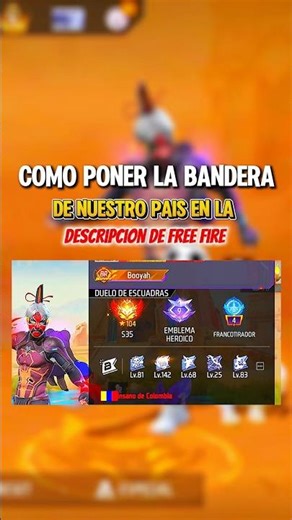 🔥Here's how you can put your country's flag in Free Fire 😮‍💨🚩#freefire #viral #iamfromthe7thousand