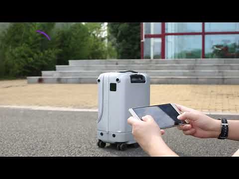 AUTO-FOLLOW Robotic Luggage ~ World's Smartest Suitcase ~ Airwheel SR5