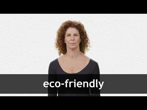 How to pronounce ECO-FRIENDLY in American English